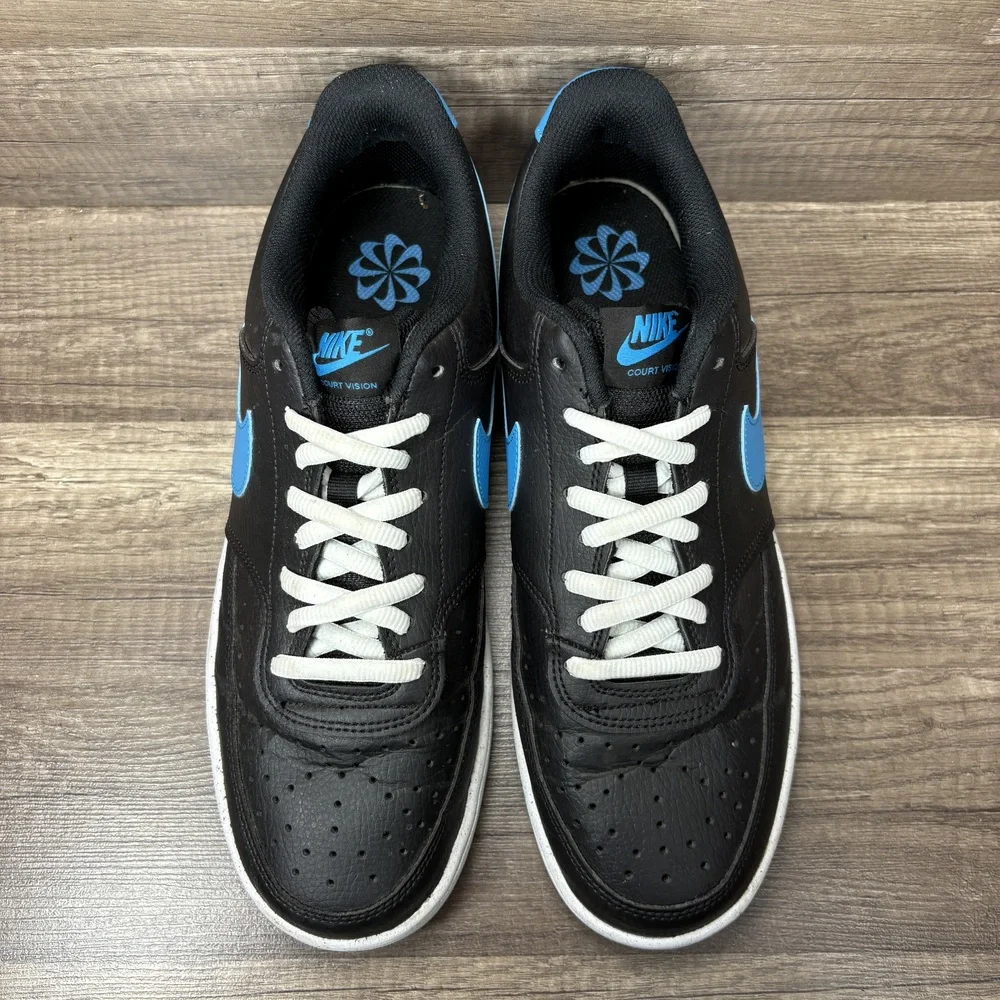 Nike Court Vision Black Blue Mens US Size 10 EUR 44 DH2987-005 Sneakers